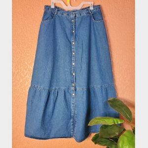 Vintage denim skirt
